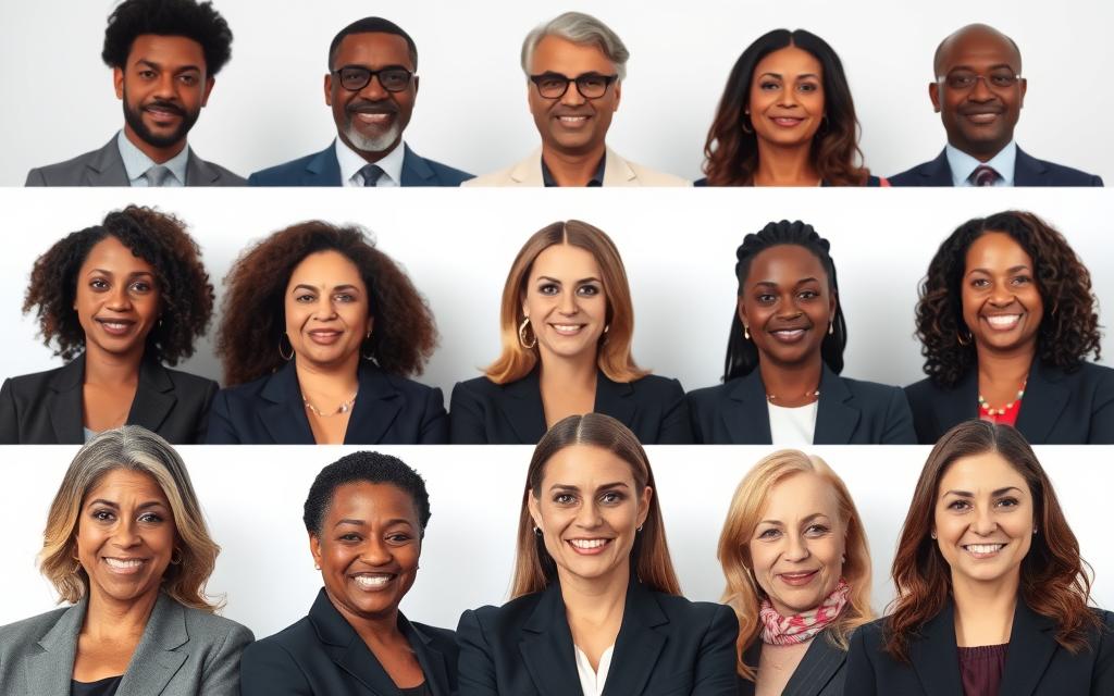 Prompt A Group Of Diverse And Accomplished Civil Rights Attorneys, Captured In A Clean, Professional Studio Setting. Soft, Even Lighting Illuminates Their Faces, Highlighting Their Confidence And Determination. The Attorneys Are Positioned In The Foreground, Dressed In Formal Attire, With A Plain White Or Neutral-Toned Background That Keeps The Focus On Their Personas. There Is A Sense Of Authority And Expertise Radiating From Their Expressions And Body Language, Conveying The Specialized Legal Knowledge And Advocacy Skills They Bring To Their Work. The Image Projects An Air Of Authority, Competence, And Approachability, Inviting The Viewer To Consider These Legal Professionals As Trusted Guides In Navigating Civil Rights Issues. Prompt A Group Of Diverse And Accomplished Civil Rights Attorneys, Captured In A Clean, Professional Studio Setting. Soft, Even Lighting Illuminates Their Faces, Highlighting Their Confidence And Determination. The Attorneys Are Positioned In The Foreground, Dressed In Formal Attire, With A Plain White Or Neutral-Toned Background That Keeps The Focus On Their Personas. There Is A Sense Of Authority And Expertise Radiating From Their Expressions And Body Language, Conveying The Specialized Legal Knowledge And Advocacy Skills They Bring To Their Work. The Image Projects An Air Of Authority, Competence, And Approachability, Inviting The Viewer To Consider These Legal Professionals As Trusted Guides In Navigating Civil Rights Issues.